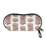 Pile Of Reading Books Pattern Print Glasses Case