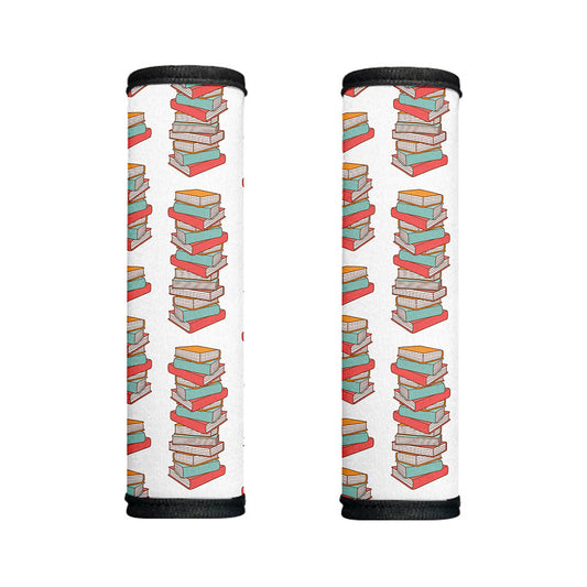 Pile Of Reading Books Pattern Print Handle Covers
