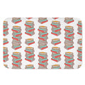 Pile Of Reading Books Pattern Print Indoor Door Mat