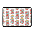 Pile Of Reading Books Pattern Print Kitchen Mat