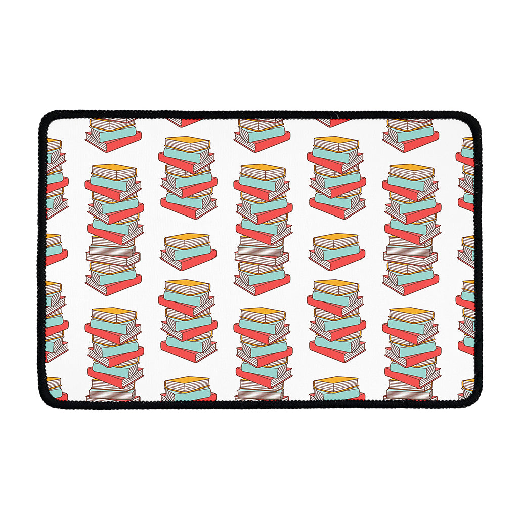 Pile Of Reading Books Pattern Print Kitchen Mat