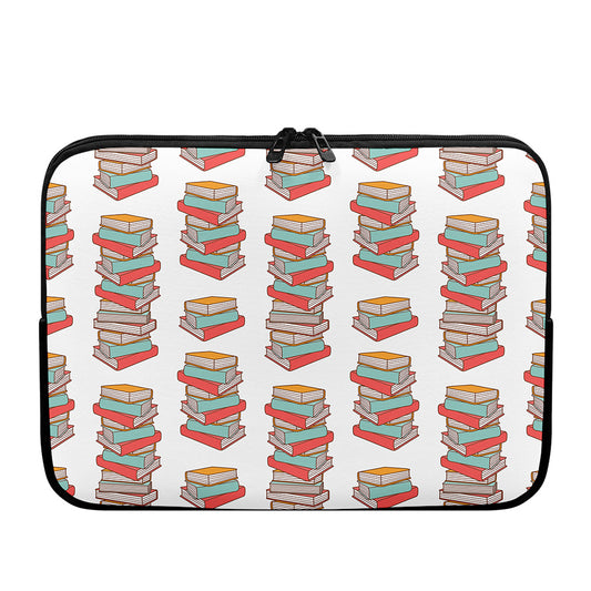 Pile Of Reading Books Pattern Print Laptop Sleeve