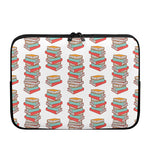 Pile Of Reading Books Pattern Print Laptop Sleeve