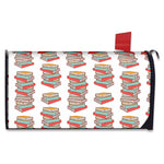 Pile Of Reading Books Pattern Print Mailbox Cover