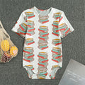 Pile Of Reading Books Pattern Print Men's Bodysuit