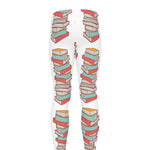 Pile Of Reading Books Pattern Print Men's leggings