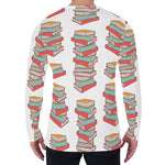 Pile Of Reading Books Pattern Print Men's Long Sleeve T-Shirt