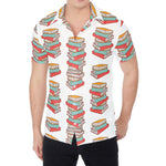 Pile Of Reading Books Pattern Print Men's Shirt