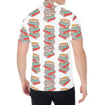 Pile Of Reading Books Pattern Print Men's Shirt