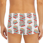 Pile Of Reading Books Pattern Print Men's Short Boxer Briefs