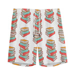 Pile Of Reading Books Pattern Print Men's Sports Shorts