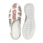 Pile Of Reading Books Pattern Print Mesh Casual Shoes