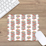 Pile Of Reading Books Pattern Print Mouse Pad