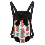 Pile Of Reading Books Pattern Print Pet Carrier Backpack
