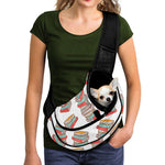 Pile Of Reading Books Pattern Print Pet Sling Carrier