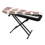 Pile Of Reading Books Pattern Print Piano Keyboard Cover