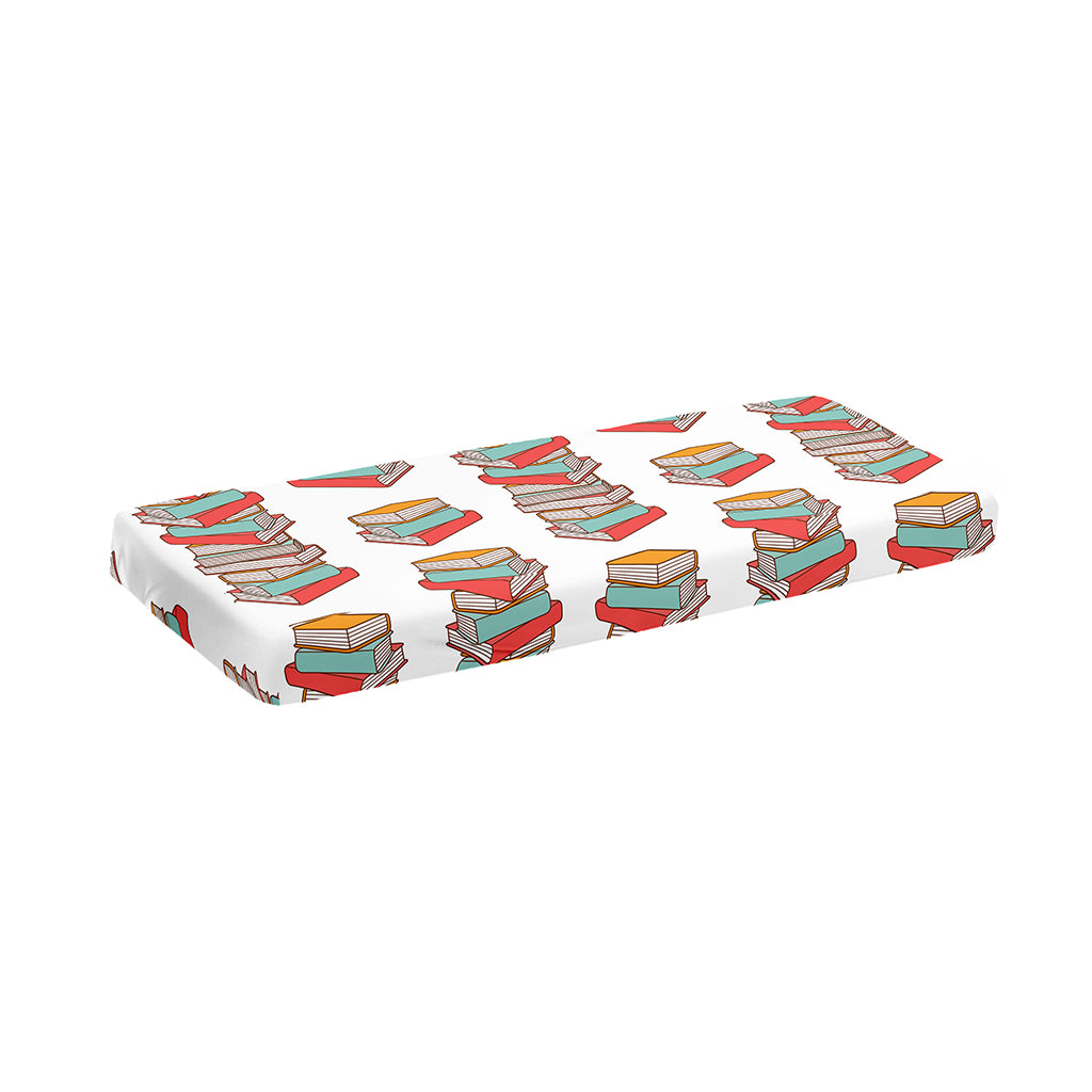 Pile Of Reading Books Pattern Print Piano Keyboard Cover