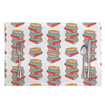 Pile Of Reading Books Pattern Print Placemat