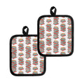 Pile Of Reading Books Pattern Print Pot Holders