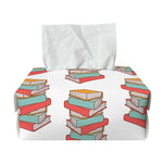 Pile Of Reading Books Pattern Print Rectangle Tissue Box Cover