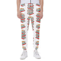 Pile Of Reading Books Pattern Print Joggers