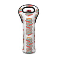 Pile Of Reading Books Pattern Print Single Neoprene Wine Tote