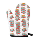 Pile Of Reading Books Pattern Print Single Oven Mitt