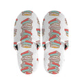 Pile Of Reading Books Pattern Print Slippers