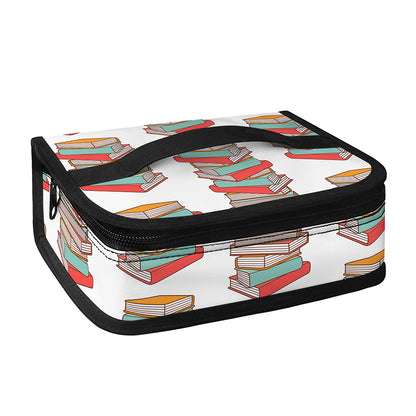 Pile Of Reading Books Pattern Print Small Lunch Bag
