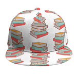 Pile Of Reading Books Pattern Print Snapback Cap