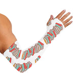 Pile Of Reading Books Pattern Print Sun Protection Arm Sleeves