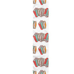 Pile Of Reading Books Pattern Print Table Runner