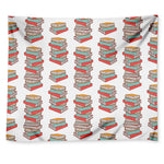 Pile Of Reading Books Pattern Print Tapestry
