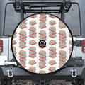 Pile Of Reading Books Pattern Print Tire Cover With Camera Hole