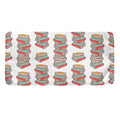 Pile Of Reading Books Pattern Print Towel
