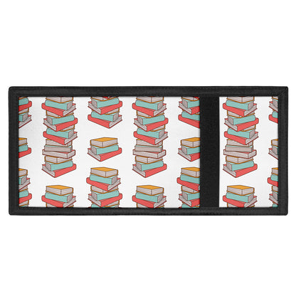 Pile Of Reading Books Pattern Print Trifold Wallet