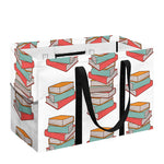 Pile Of Reading Books Pattern Print Utility Tote Bag