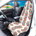 Pile Of Reading Books Pattern Print Waterproof Car Seat Cover