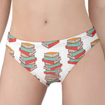 Pile Of Reading Books Pattern Print Women's Panties
