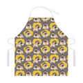 Pilot Pug Pattern Print Adjustable Apron