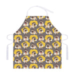 Pilot Pug Pattern Print Adjustable Apron
