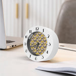 Pilot Pug Pattern Print Alarm Clock