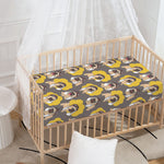 Pilot Pug Pattern Print Baby Crib Sheet