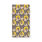 Pilot Pug Pattern Print Baby Crib Sheet