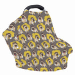 Pilot Pug Pattern Print Baby Seat Cover