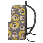 Pilot Pug Pattern Print Backpack