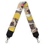 Pilot Pug Pattern Print Bag Strap