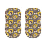 Pilot Pug Pattern Print Bar Stool Covers