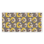 Pilot Pug Pattern Print Beach Towel