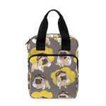 Pilot Pug Pattern Print Bible Tote Bag